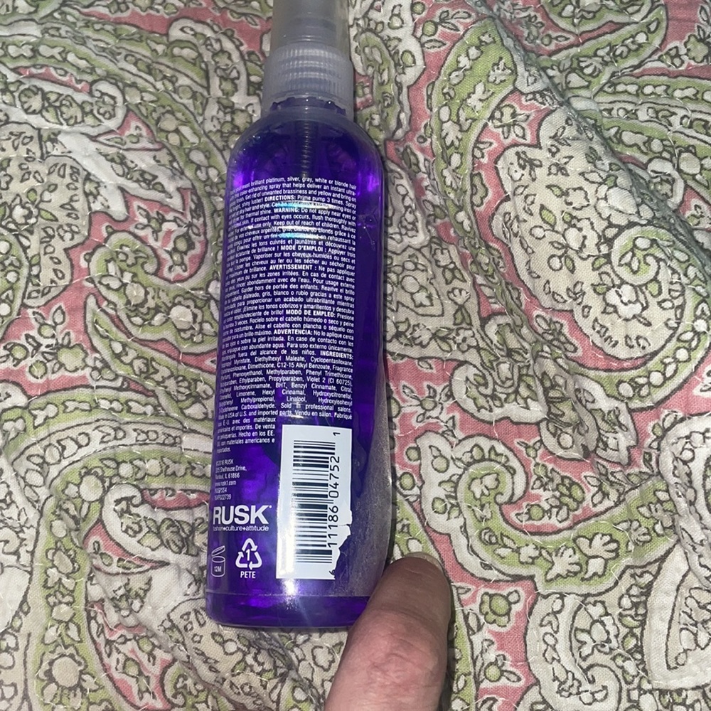 Rusk deepshine Platinum X shine spray 4fl oz - Picture 2 of 4